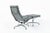 Metal Eames Soft Pad Recliner With Ottoman for Herman Miller, Gray Leather Aluminum Group For Sale - Image 7 of 18