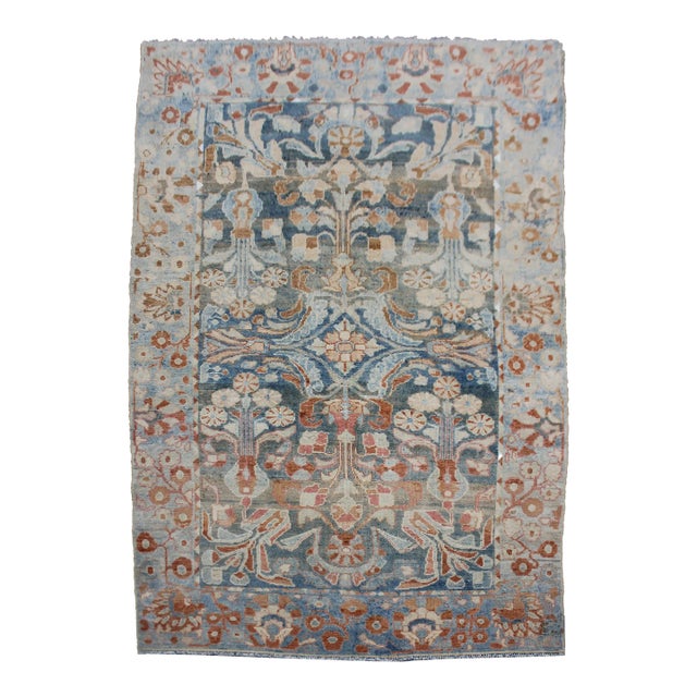 1930s Vintage Handmade Malayer Rug 7'0" X 4'9" For Sale