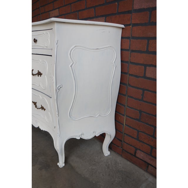 Antique French Painted Chest of Drawers For Sale - Image 9 of 11