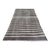 Mid 20th Century Black & Gray Specially Handwoven Minimalist Vintage Kilim Area Rug For Sale