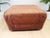 1980s Mid-Century Saddle Ottoman in Teak and Caramel Velour on Castors from G-Plan, 1980s For Sale - Image 5 of 14