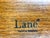 Vintage Lane Silhouette Mid-Century Modern Walnut Side Tables, Pair – Sculptural X-Stretcher Base With Inset Glass Tops For Sale - Image 12 of 12