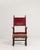 18th Century French Renaissance Style Throne Chair with Upholstery Red Burgandy For Sale - Image 9 of 15