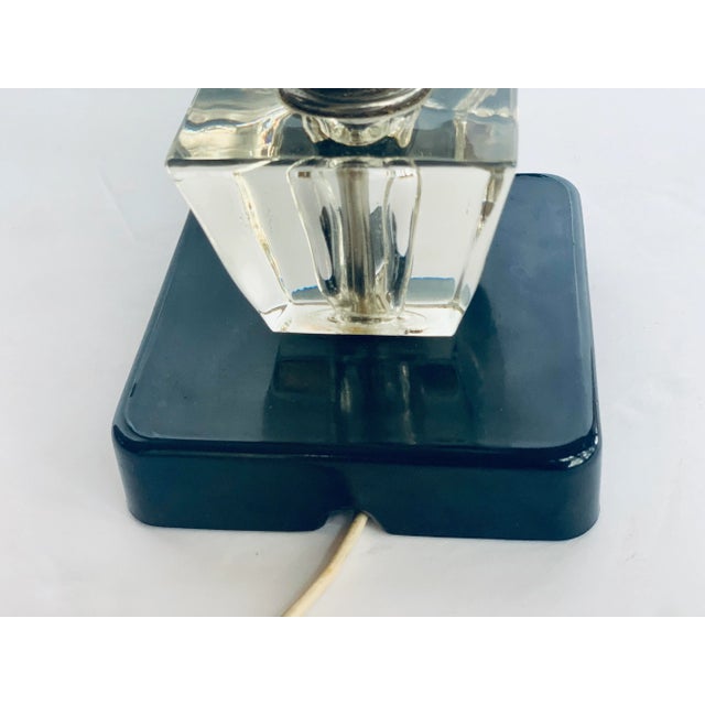 Vintage Mid-Century Modern ‘Karl Springer Style’ Lucite Stacked Blocks Hollywood Regency Table Lamp For Sale In San Antonio - Image 6 of 12