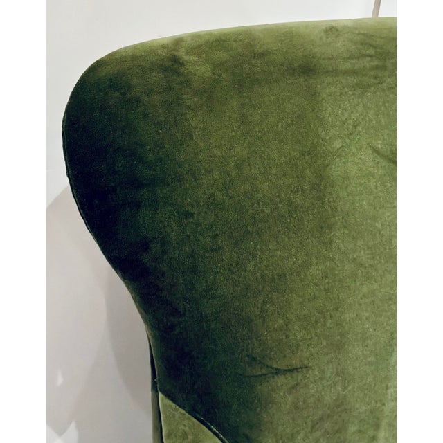 2020s Made Goods Modern Liard Jade Velvet Chantall Lounge Chair For Sale - Image 5 of 7