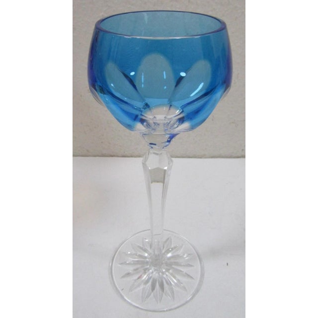 1990s Fabergé Lausanne Crystal Wine Glasses in Presentation Case - Set of Six For Sale - Image 12 of 18