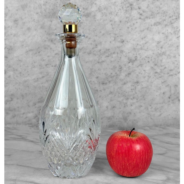 A Victorian Crystal Barware Liquor Decanter, c.1940's - Pairs Nicely with Many Traditional & Eclectic Interiors -...