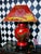 1980s 1980s Chinoiserie Red Lacquer Table Lamps Pair Large Chinese With Pagoda Shades For Sale - Image 5 of 10