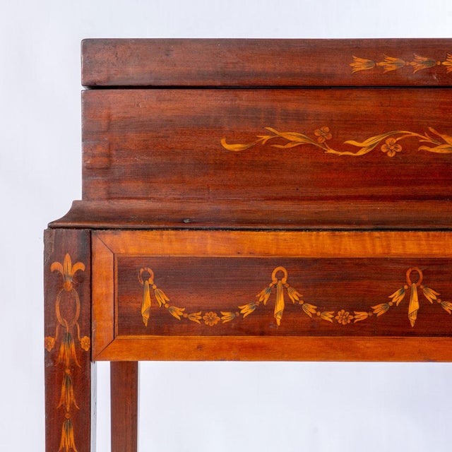 Early 20th Century Wonderful Inlaid Mahogany Vitrine For Sale - Image 6 of 18