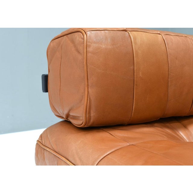 Vintage DS80 Daybed Sofa in Cognac Tan Leather from de Sede, 1970s For Sale - Image 9 of 18