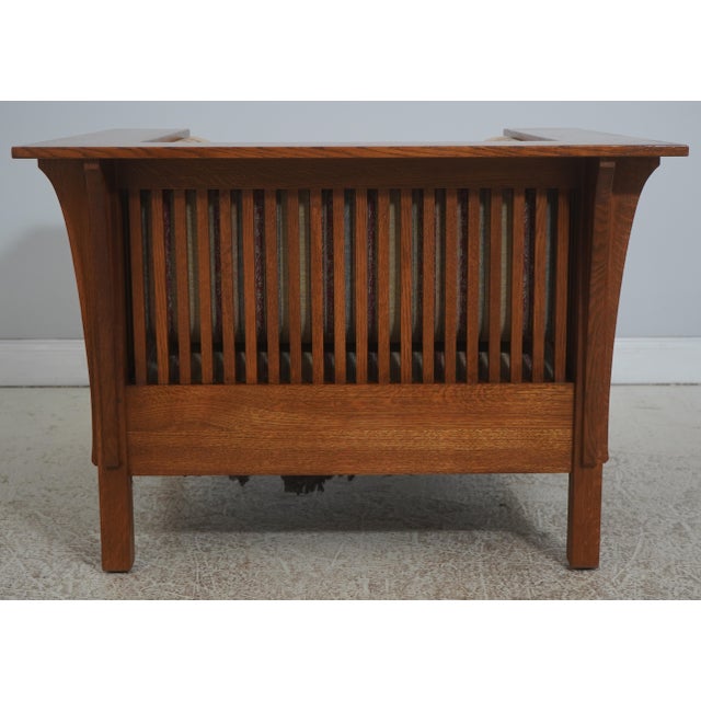 Stickley Stickley Mission Oak Prairie Club Chair For Sale - Image 4 of 18