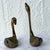 Mid 20th Century Vintage Art Deco Brass Swan Sculptures For Sale - Image 5 of 6