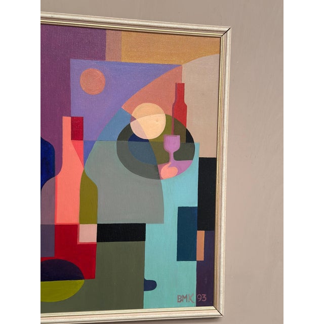 BMK, Abstract Still Life, 1993, Oil Painting on Canvas, Framed For Sale - Image 10 of 18