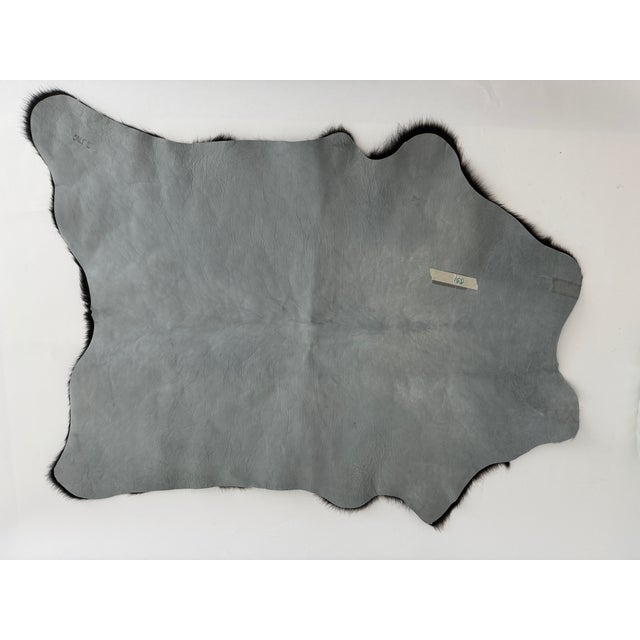 Contemporary Natural Black Calf Hide 37" X 27" For Sale - Image 3 of 3