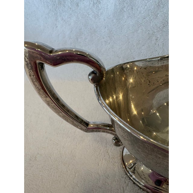 Mid 20th Century Sterling Silver Gravy Boat and Underplate For Sale - Image 4 of 8