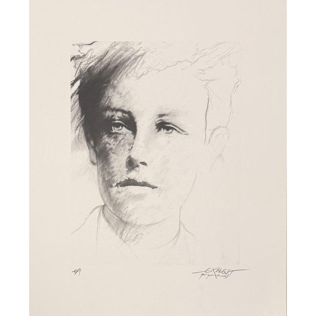 Ernest Pignon-Ernest, Rimbaud, 1986, Lithograph For Sale - Image 5 of 5