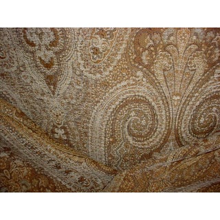 Scalamandre Fr 86360gpp Amal Chenille Persian Paisley Kilim Upholstery Fabric- 5 yards For Sale