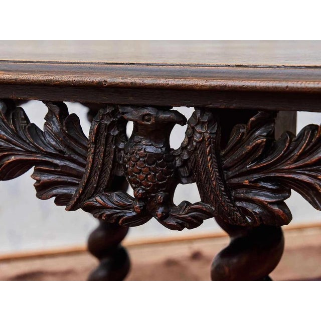 Neo-Renaissance Dining Table with Eagles For Sale - Image 4 of 10