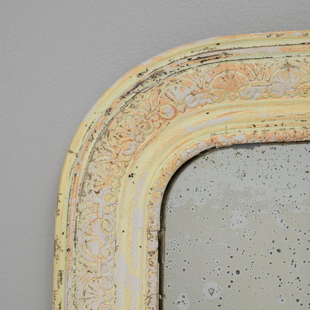 1880s French Wood Patinated Mirror For Sale In Greensboro - Image 6 of 18
