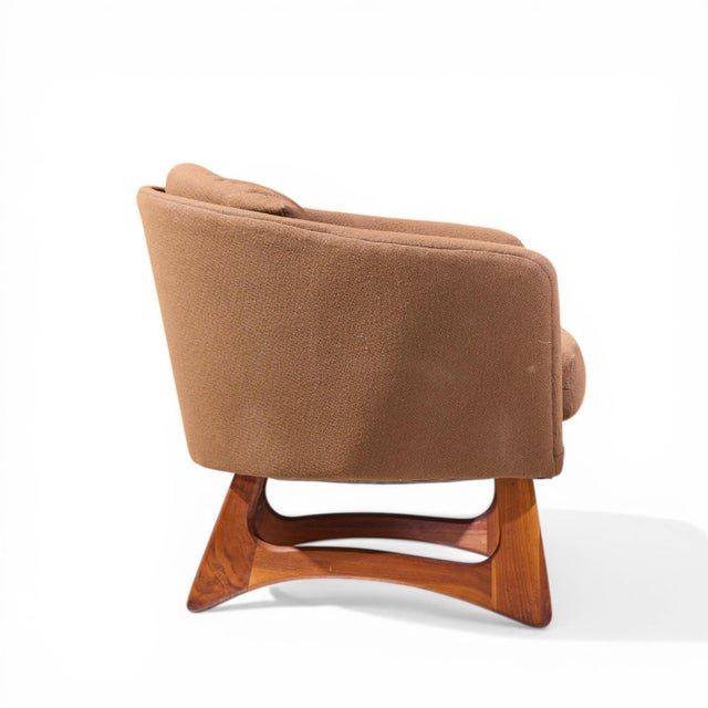 Adrian Pearsall for Craft Associates Mid Century Barrel Lounge Chairs - Pair For Sale - Image 11 of 12