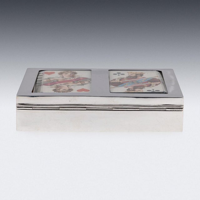 20th Century British Silver Decorative Cigar Box, 1938 For Sale - Image 16 of 18