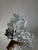 Amber and Clear Ice Glass Vase with Torn Crown Rim by Pertti Santalahti for Humppila, Finland, 1970s For Sale - Image 4 of 15
