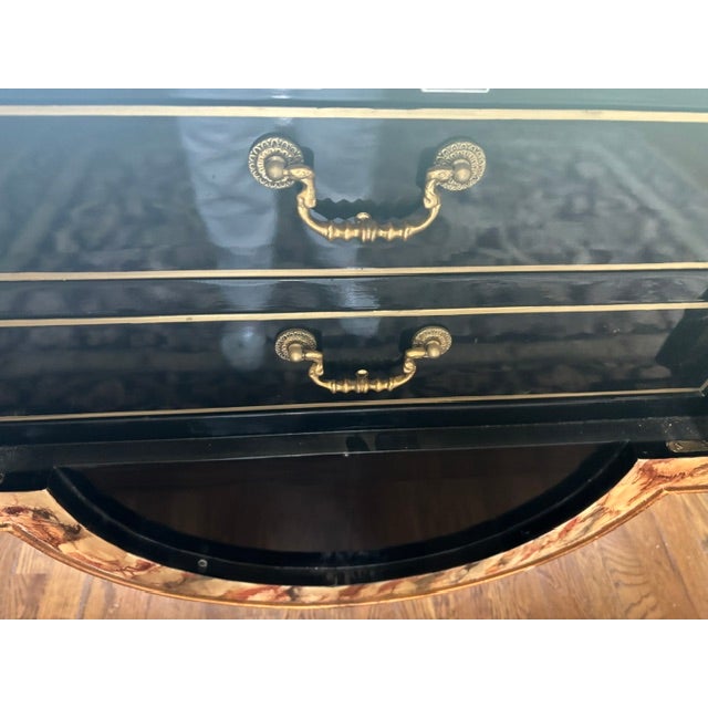 Wood French Hand Painted Table For Sale - Image 7 of 17