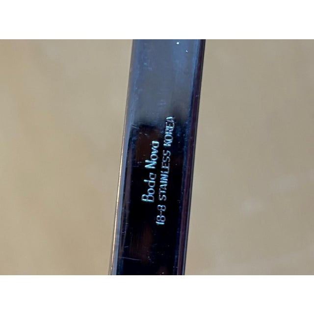 Mid-Century Modern 1980s 68-Piece Boda Nova Stockholm Stainless Steel Flatware Service for 12, Including Serving Pieces For Sale - Image 3 of 5
