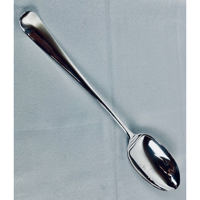 Metal Large Stuffing Spoon by Gerity in Silver Plate-13” L For Sale - Image 7 of 8