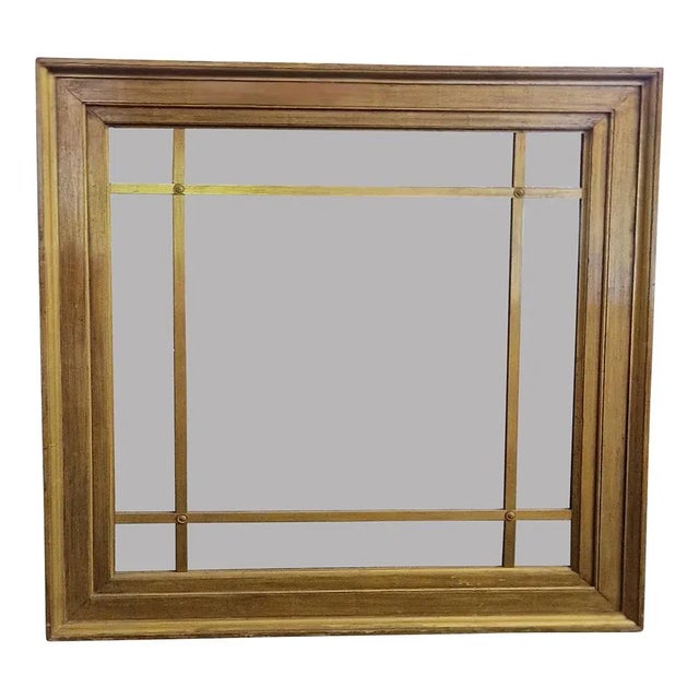 1980s Mirror with Gilded Wooden Frame, 1980s For Sale - Image 5 of 5