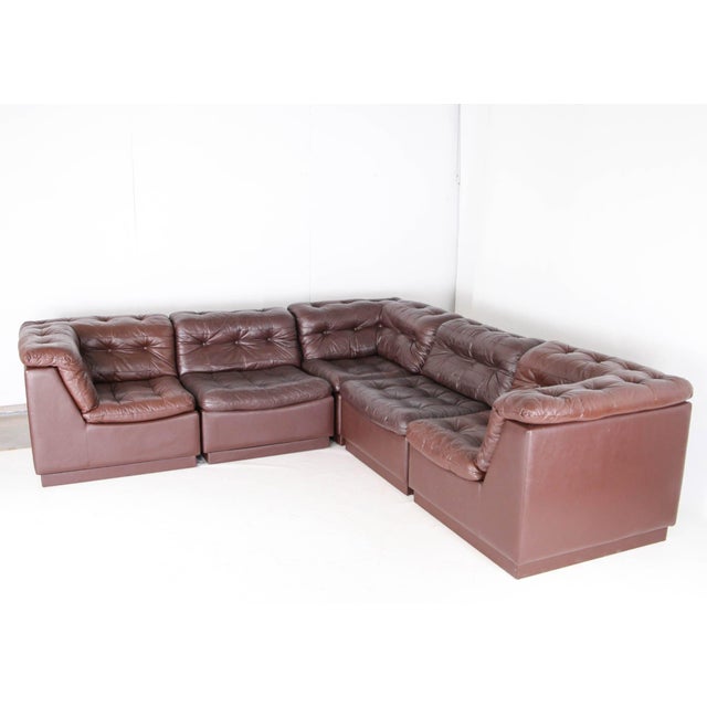 Modular Leather Sofa from Laauser, 1970s For Sale - Image 17 of 18