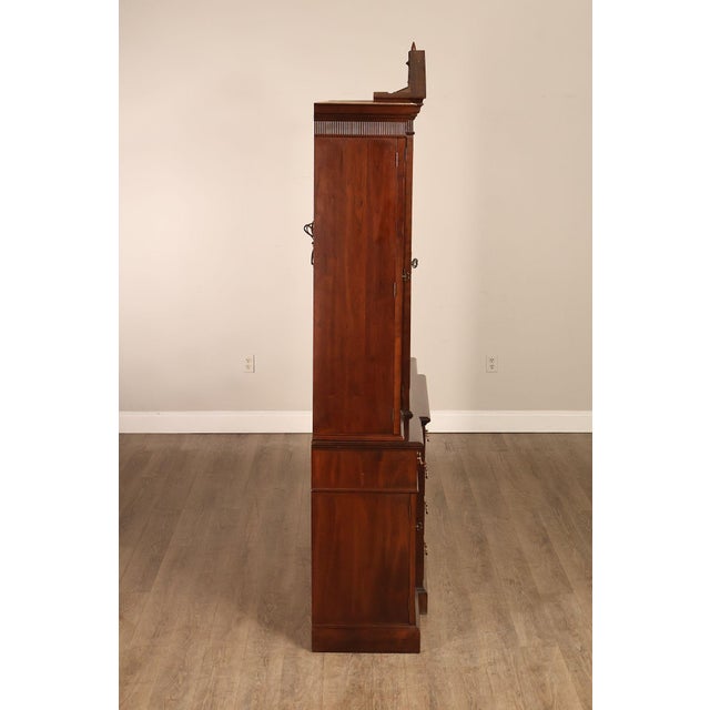 Stickley Traditional Style Cherry Breakfront China Cabinet For Sale - Image 16 of 18