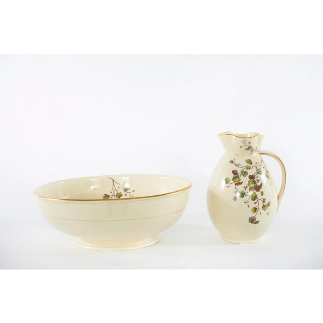 English 19th Century English Porcelain Bath / Chamber Service - 2 Piece Set For Sale - Image 3 of 13