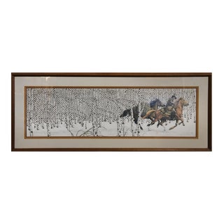 1970s Bev Doolittle Lithograph Sacred Ground, Framed For Sale