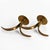 Mid-Century Modern Liljan Brass Candlesticks by Ivar Åhlenius Björk for Ystad Metall, Sweden, 1940s, Set of 2 For Sale - Image 3 of 6