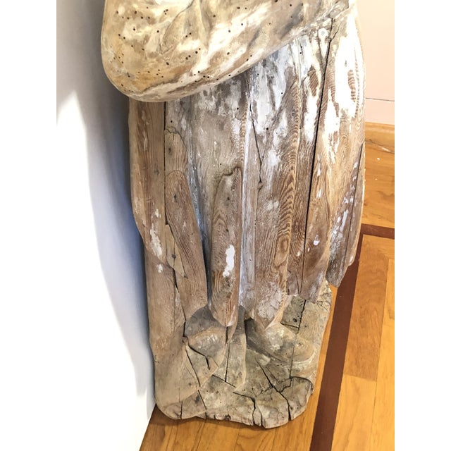 Carved Figurative Sculpture, 1800s, Oakwood For Sale - Image 14 of 18