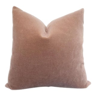Quartz Lilac Blush 24" Mohair Pillow For Sale