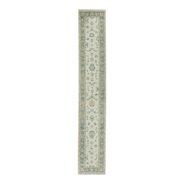 Turkish Oushak Runner Rug 2'9" x 16'3" #17722 For Sale