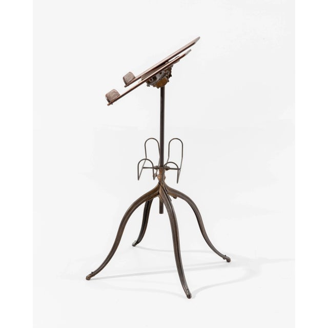 Rustic 19th Century Industrial Dictionary Stand For Sale - Image 3 of 12