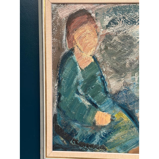 Gösta Falck, Woman, 1960s, Oil on Canvas, Framed For Sale - Image 9 of 14