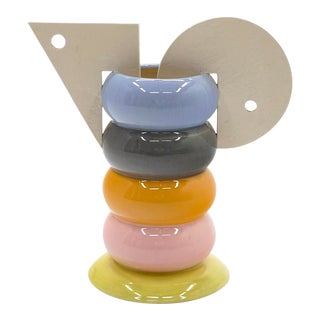 Peter Shire Multicolor Ceramic Teapot For Sale