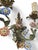 Gold Vintage Wall Sconces with Porcelain Flowers, 1950s, Set of 2 For Sale - Image 8 of 11
