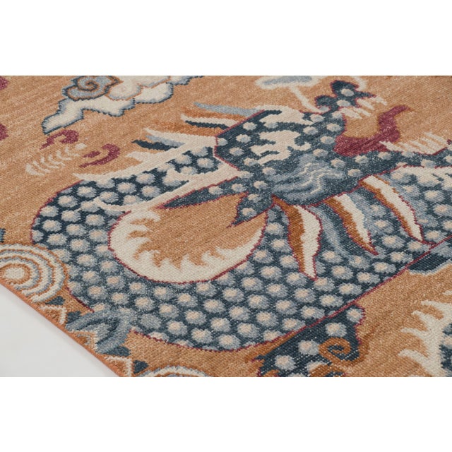 Rug & Kilim Contemporary Chinese Dragon Pictorial Wool Rug by Rug & Kilim, India For Sale - Image 4 of 10