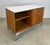 1960’s Mid Century Modern Florence Knoll Credenza / Cabinet in Teak, Stainless & Laminate For Sale In New York - Image 6 of 12