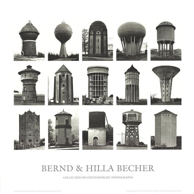 Artist: Bernd and Hilla Becher Title: Water Towers Year: 2005 Signed: No Medium: Offset Lithograph Paper Size: 27.5 x 27.5...