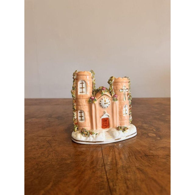 Antique Staffordshire Flat Back Castle, 1890 For Sale - Image 3 of 6