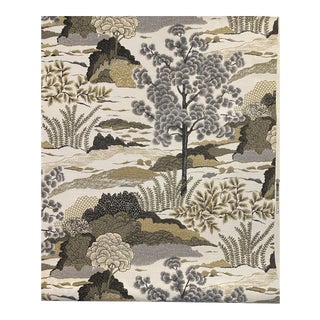 Thibaut F985041 Daintree Grey Linen Blend Fabric 6 Yards For Sale