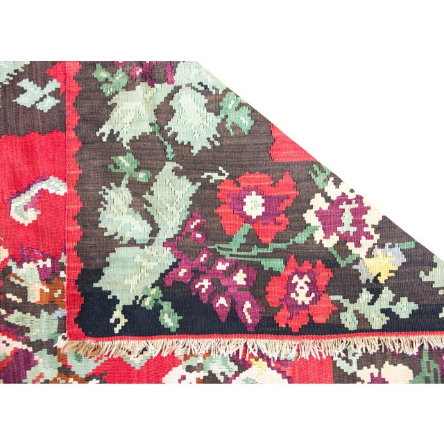 Vintage Turkish Bessarabian Kilim Rug For Sale - Image 4 of 15