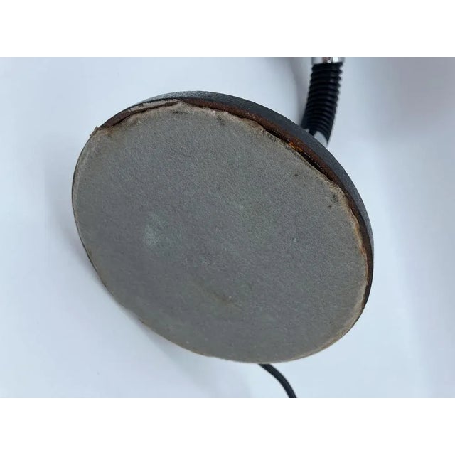 Vintage Office Desk Lamp with Black Painted Metal Screen, Germany Around 1960 For Sale - Image 9 of 11