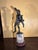 Stone 19th Century Italian Grand Tour Patinated Bronze Figure "Follower of Bacchus" on the Marble Base For Sale - Image 7 of 12